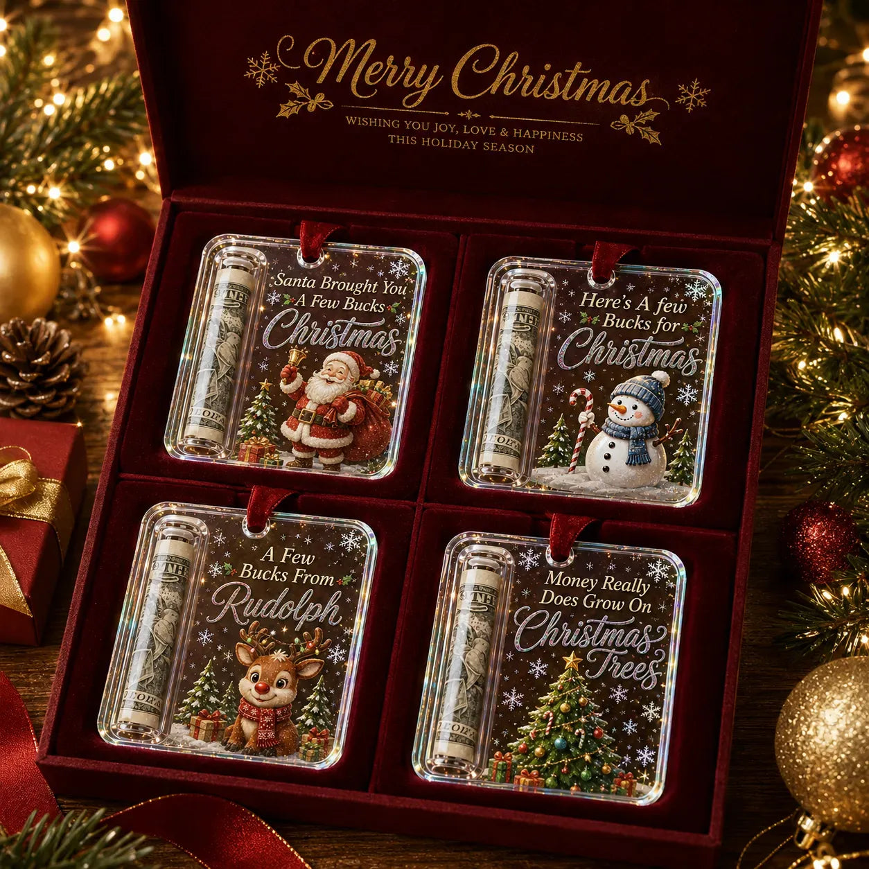 🎄Christmas Cash Gift Ornament- Make Cash Feel Like A Real Christmas Gift💵