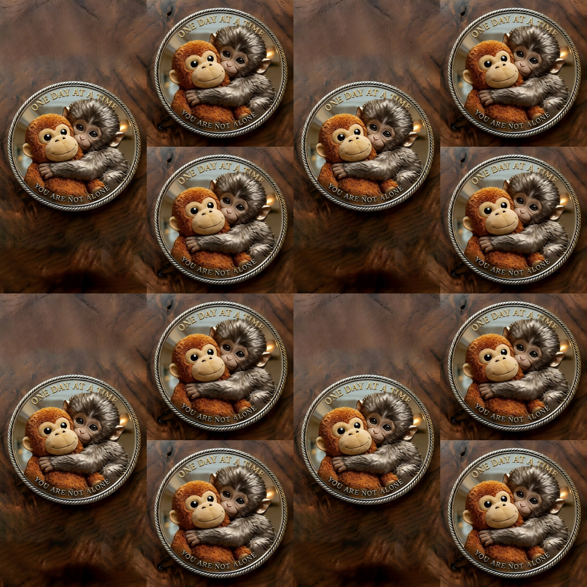🏆Last Day 60% OFF-🪙 Emotional Support Monkey Coin🐒 for Animal Lovers, Family, Friends, Loved Ones