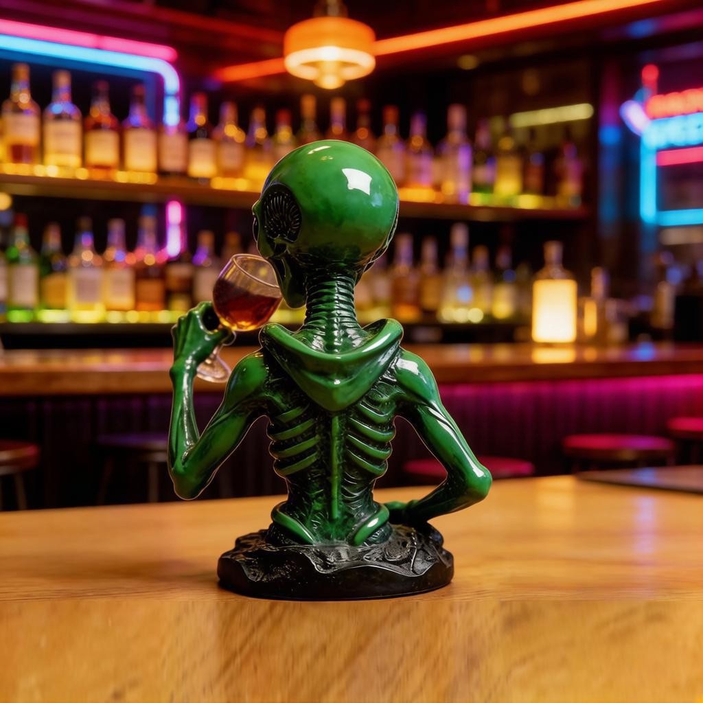 Alien Wine Companion – Funny Sci-Fi Drinking Buddy