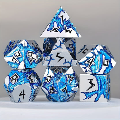 🐉BLUE DRAGON METAL DICE SERIES — Awaken the Power of the Ancient Dragon