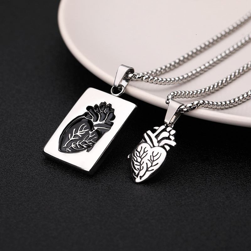 ❤️2026 Anatomical Heart Connection Necklace Set