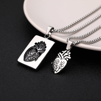 ❤️2026 Anatomical Heart Connection Necklace Set