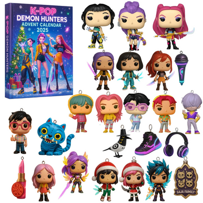 🔥Last Day 50% OFF -🎄Kpop Demon Hunters Advent Calendar 2025