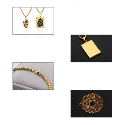 ❤️2026 Anatomical Heart Connection Necklace Set