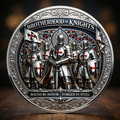 ⚡️Last Day 60% OFF - Brotherhood of Knights Commemorative Coin ⚔️🪙🛡️