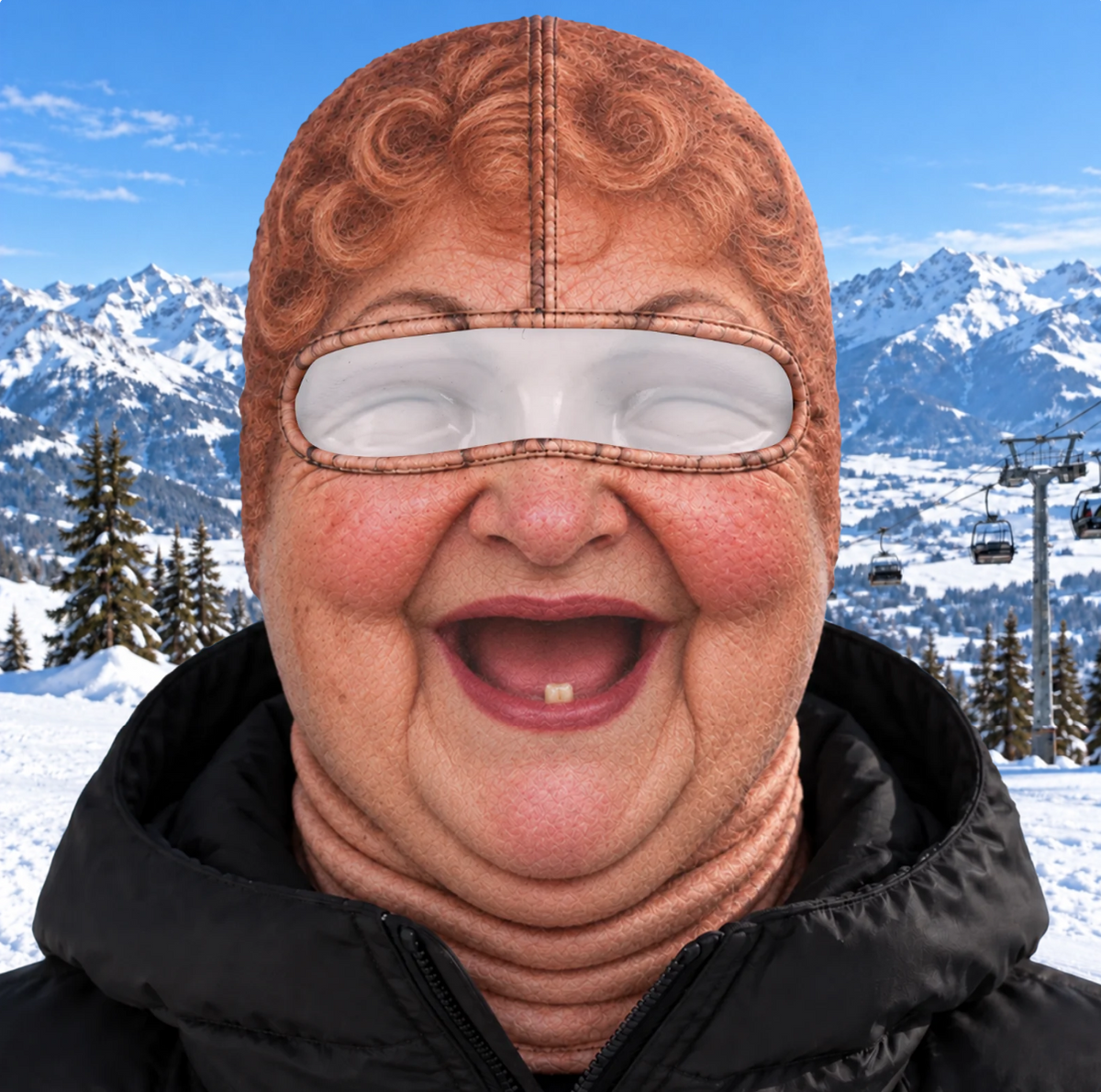 Custom Funny Ski Mask - Personalized Birthday Gifts For Ski Lovers - Born For The Slopes