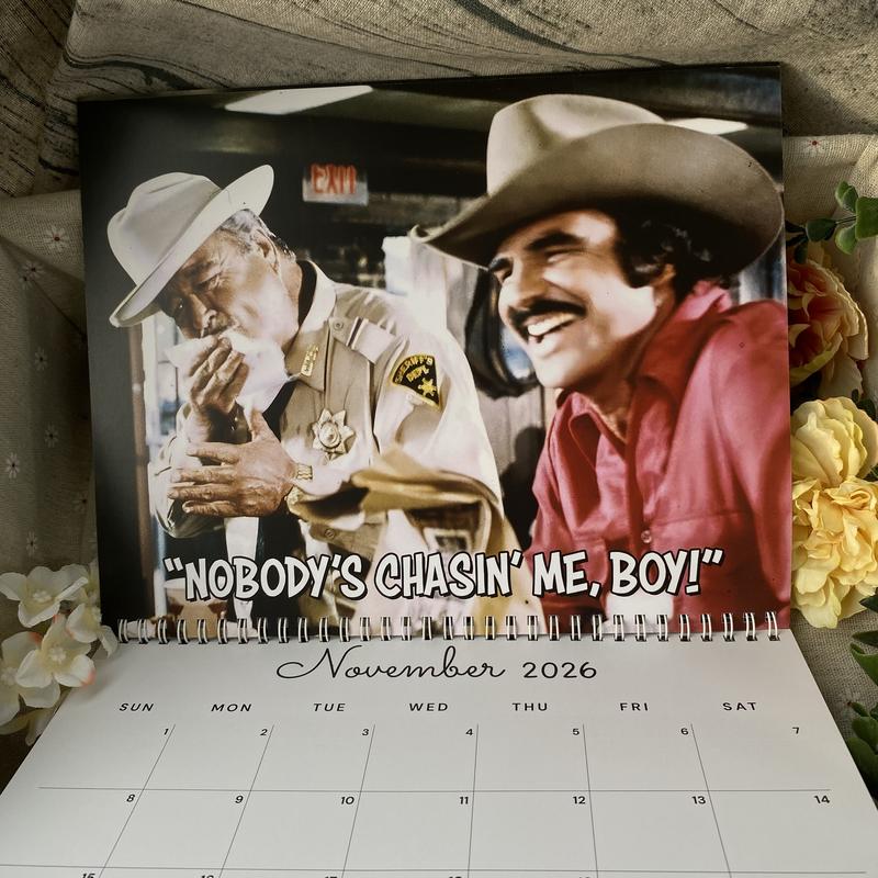 Best Line of Sheriff Buford Inspired Wall Calendar 2026- Unique Christmas & Holiday Gift Idea