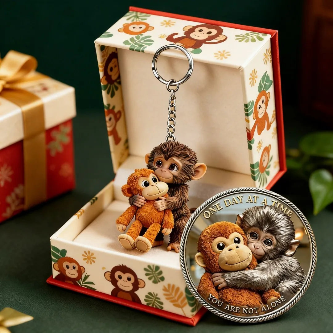 🏆Last Day 60% OFF-🪙 Emotional Support Monkey Coin🐒 for Animal Lovers, Family, Friends, Loved Ones