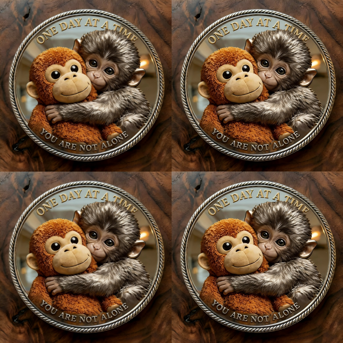 🏆Last Day 60% OFF-🪙 Emotional Support Monkey Coin🐒 for Animal Lovers, Family, Friends, Loved Ones