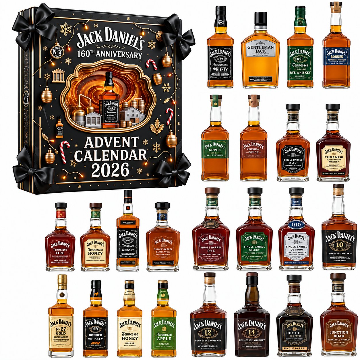 24 bottle-inspired designs in the anniversary advent calendar