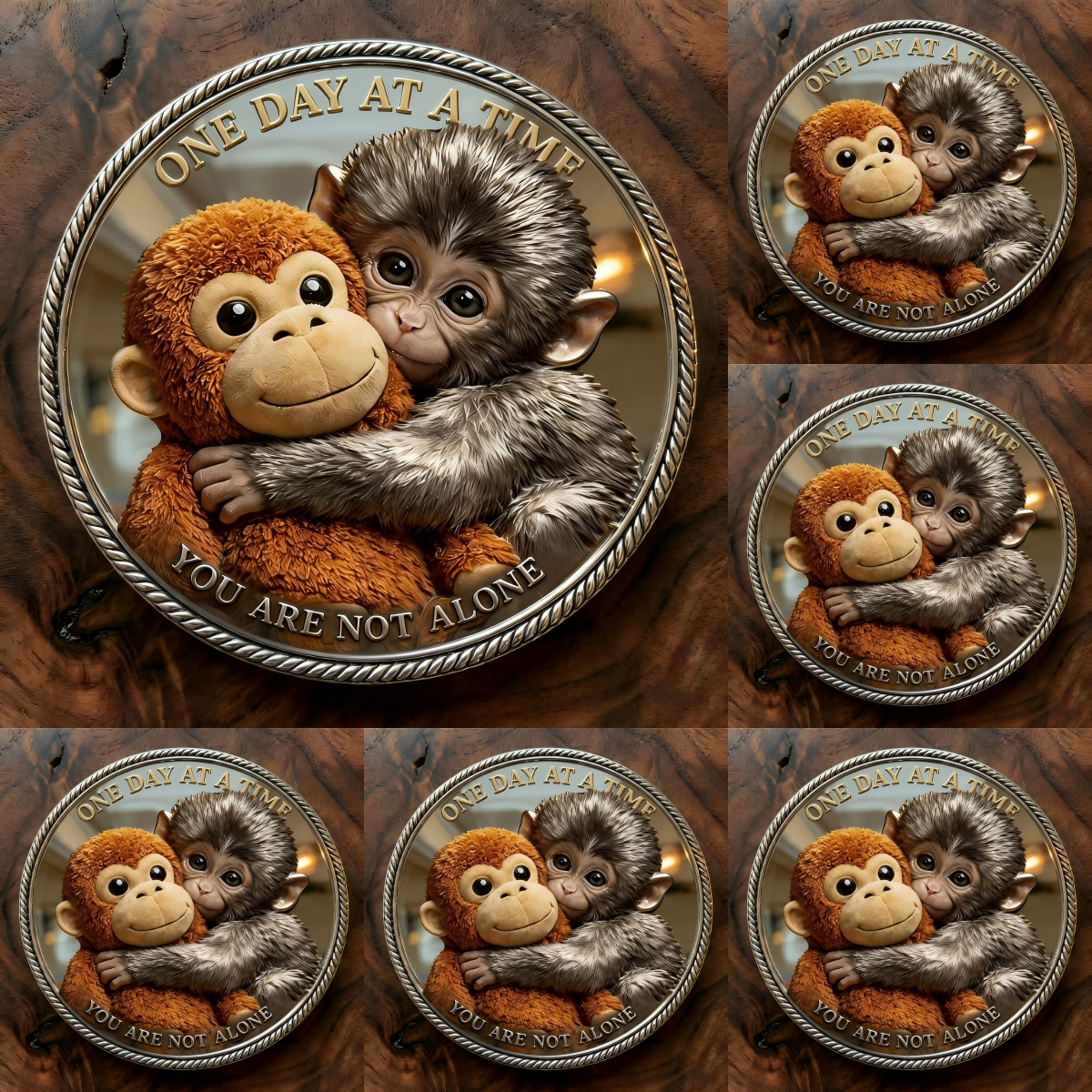 🏆Last Day 60% OFF-🪙 Emotional Support Monkey Coin🐒 for Animal Lovers, Family, Friends, Loved Ones