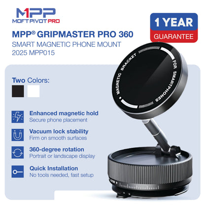 GripMaster Pro 360 – Smart Magnetic Phone Mount 2025