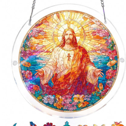 Acrylic Jigsaw Puzzle Suncatcher - Moonlit Riverscape