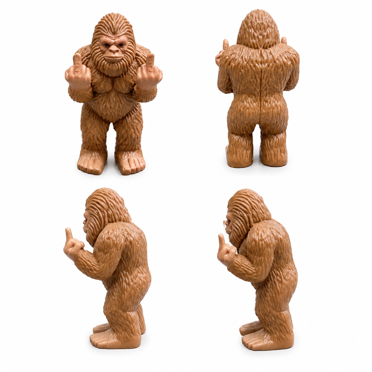 Middle Fingers Mini Bigfoot Funny Gag Gift