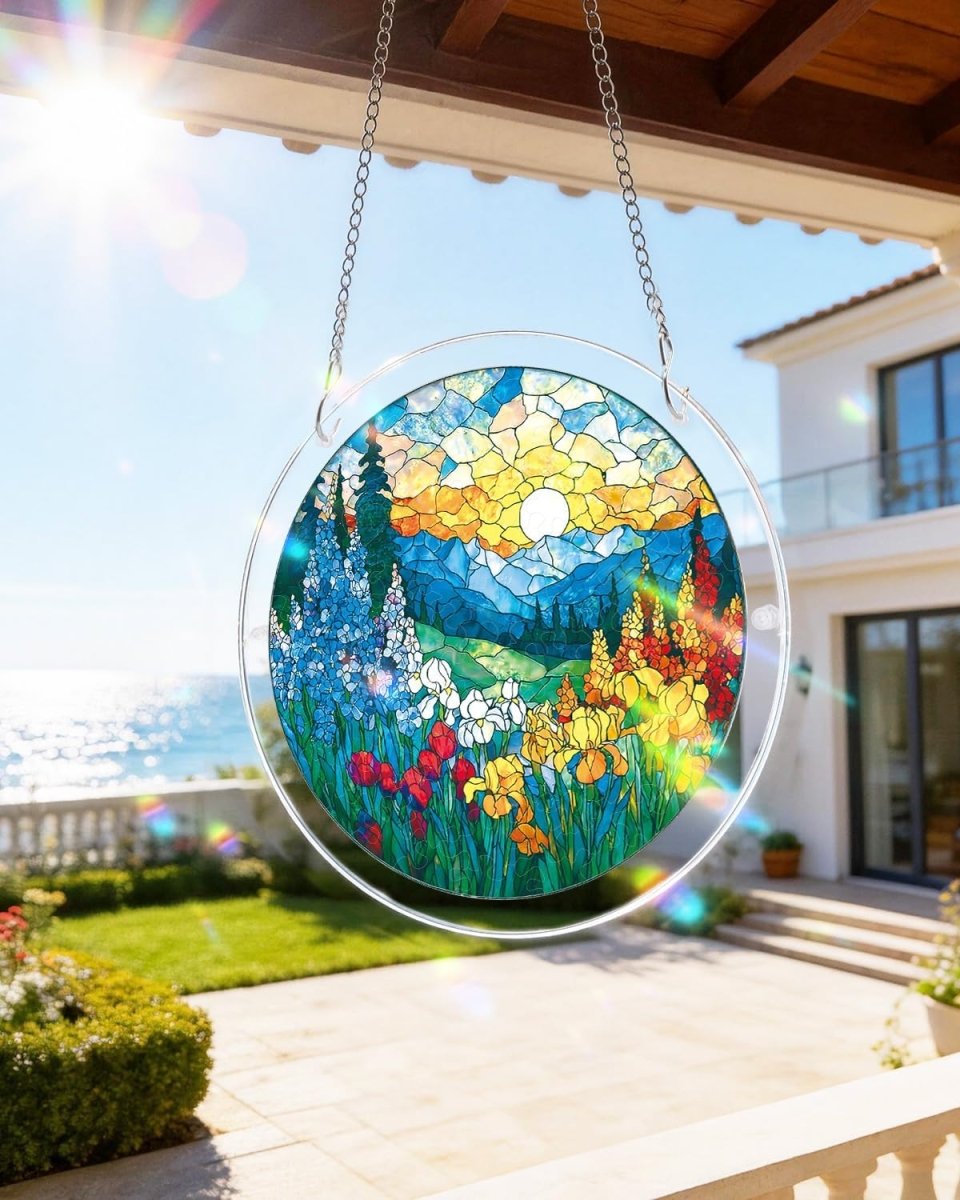 Acrylic Jigsaw Puzzle Suncatcher - Moonlit Riverscape