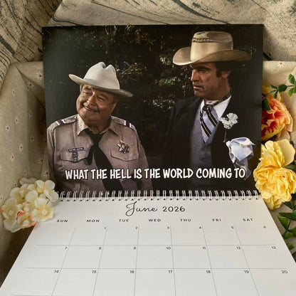 Best Line of Sheriff Buford Inspired Wall Calendar 2026- Unique Christmas & Holiday Gift Idea